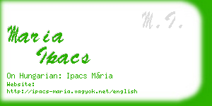 maria ipacs business card